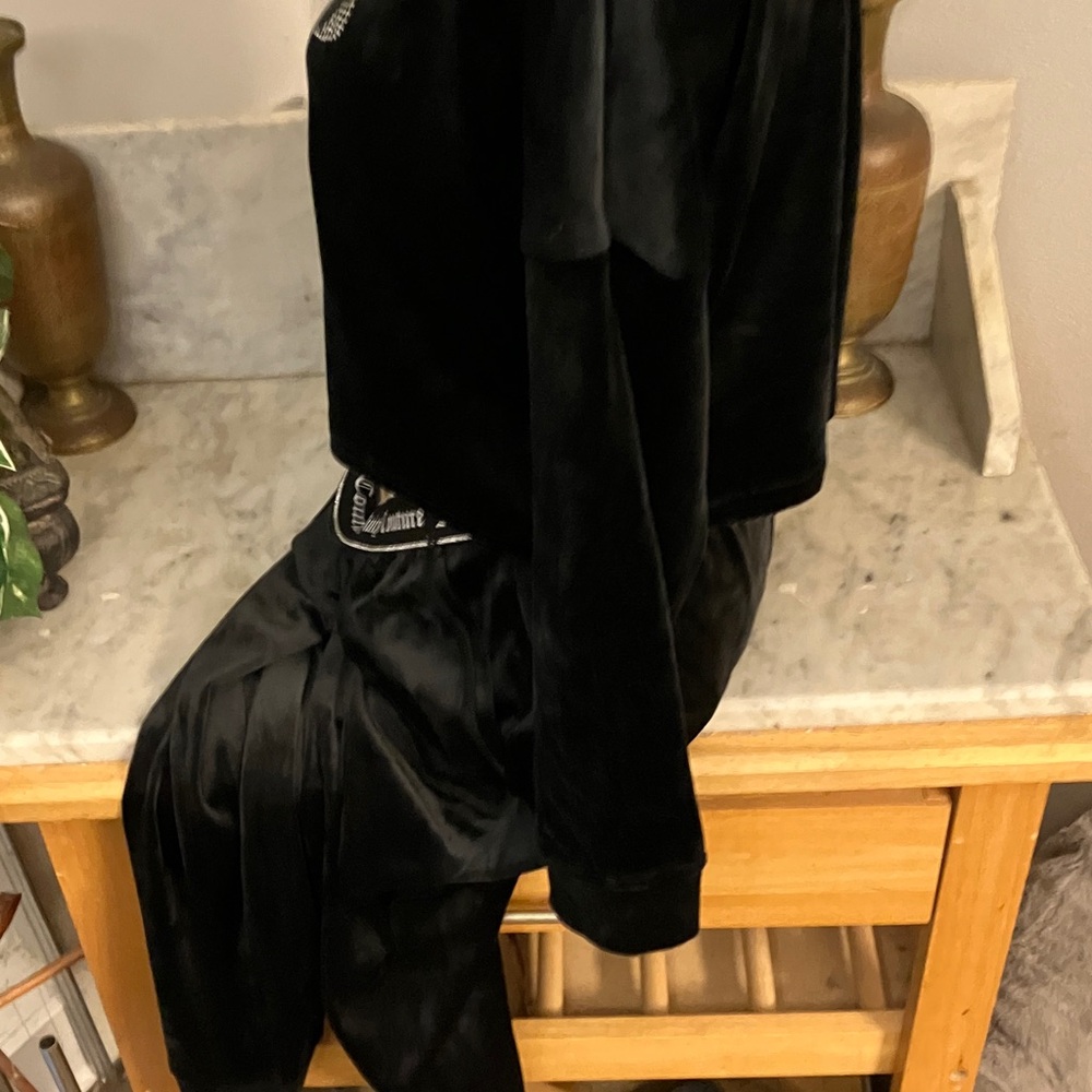 Juicy Couture Black Velour Track Suit - Picture 7 of 9